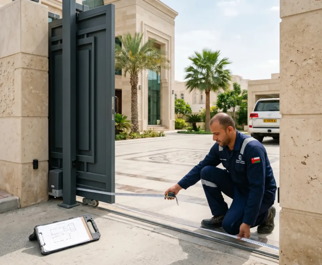 Gate automation motor system setup before installation